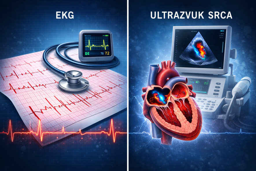 ekg i ultrazvuk srca